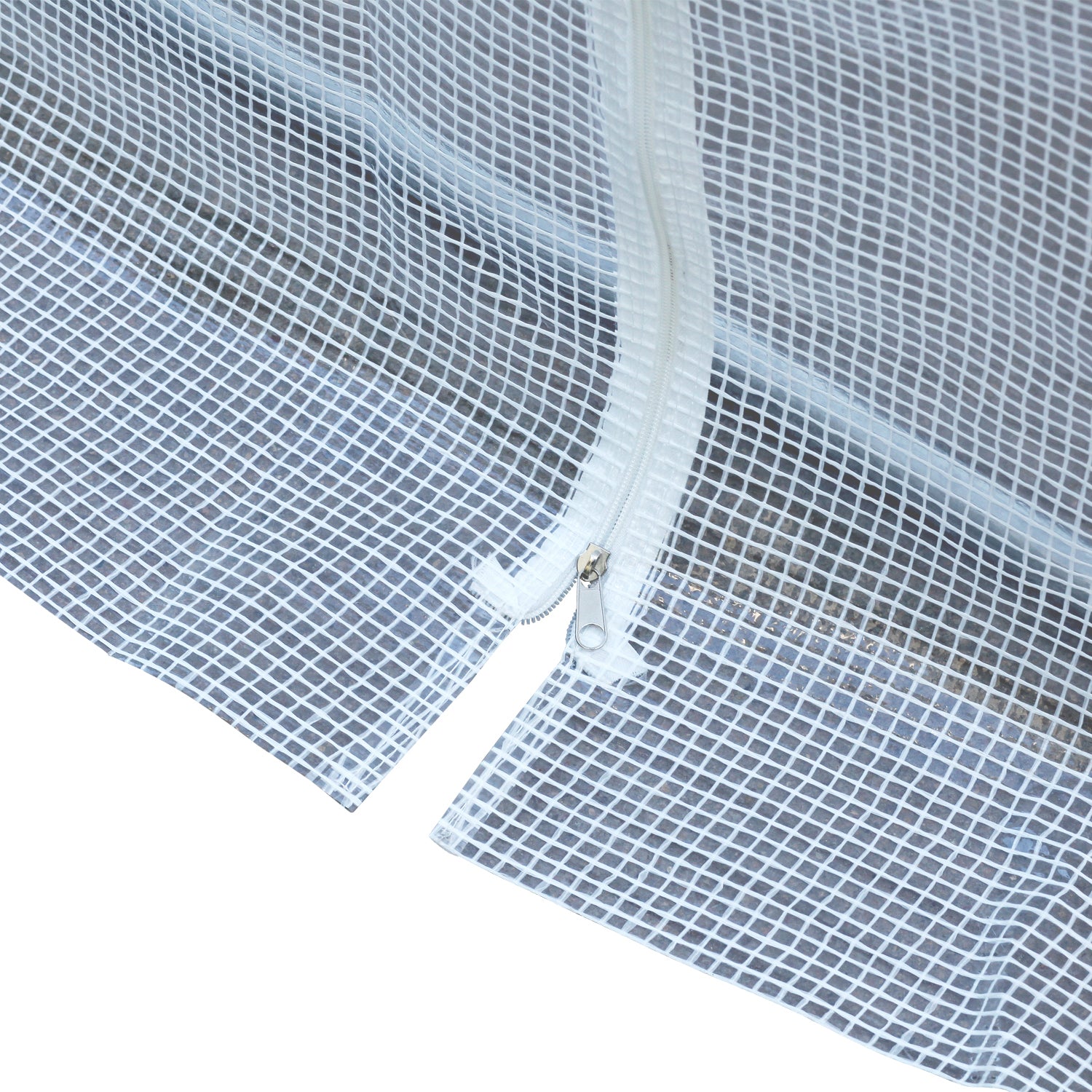 Outsunny 26' x 10' x 7' Large Steeple Walk-in Greenhouse Outdoor Garden Plant Seed Tunnel Grow Tent Steel Frame, White