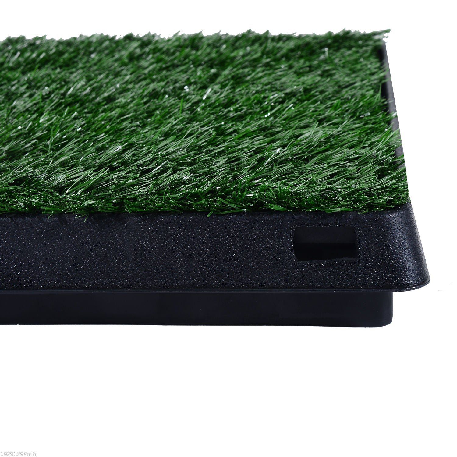 PawHut Grass Pee Pad for Dogs, Doggy Bathroom Toilet Potty Tray Indoor Outdoor for Puppy and Small Dog Training, 20inch x 25inch