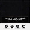Outsunny Patio Retractable Double Side Awning, Folding Privacy French Screen Fence, Privacy Wall Corner Divider, Garden Outdoor, Sun Shade, Wind Screen, Indoor Room Divider, Black