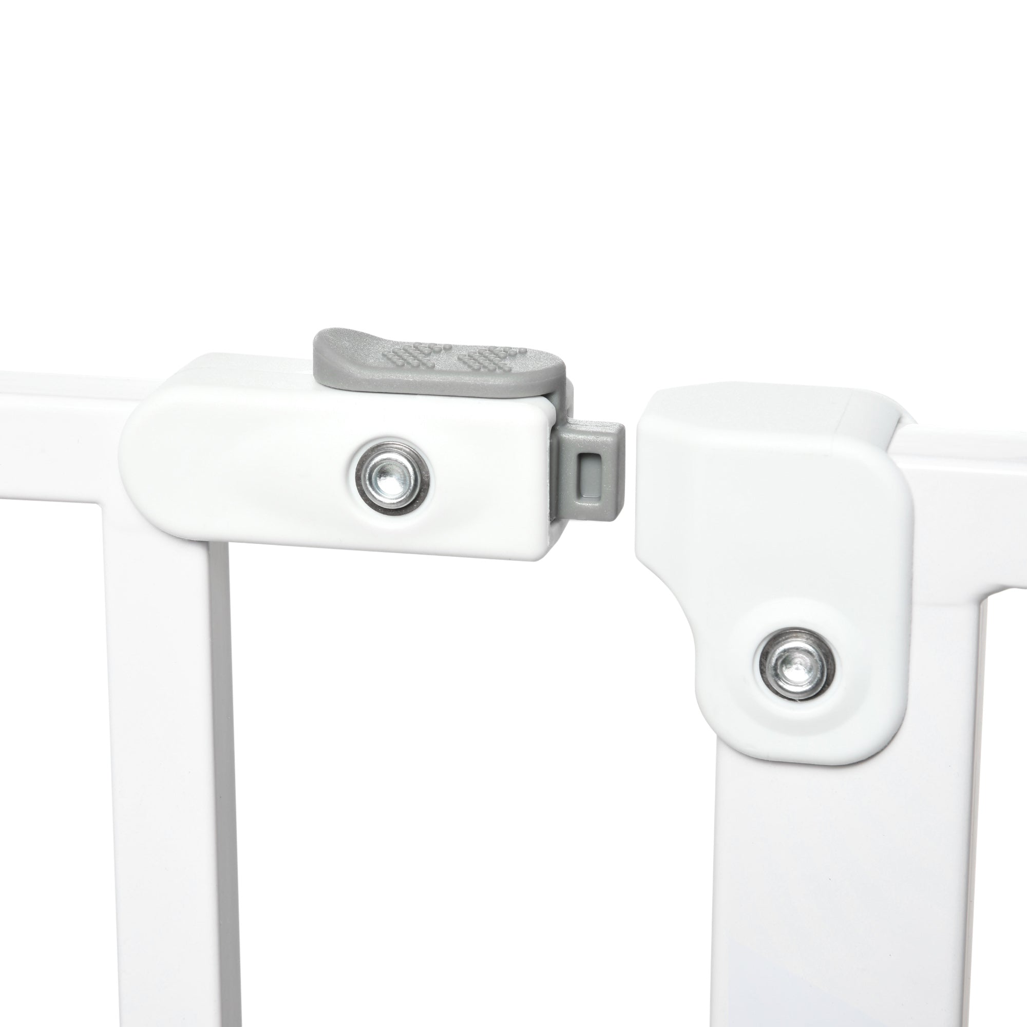 PawHut Dog Gate Wide Stair Gate w/ Door Pressure Fit Pets Barrier for Doorway, Hallway, 76H x 75-115W cm - White