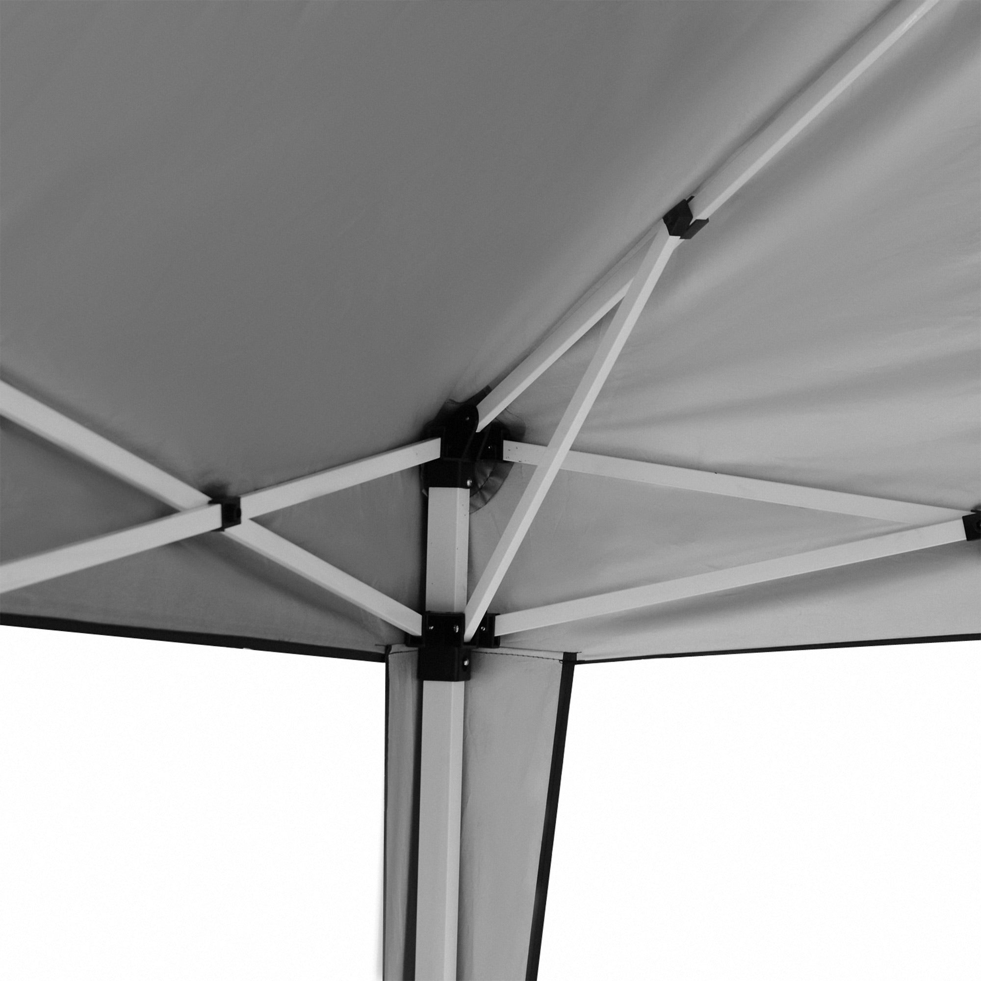 Outsunny 10 x 10ft Folding Pop Up Canopy Tent Outdoor Gazebo with Carrying Bag, Grey