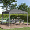 Outsunny 10 x 10ft Folding Pop Up Canopy Tent Outdoor Gazebo with Carrying Bag, Grey