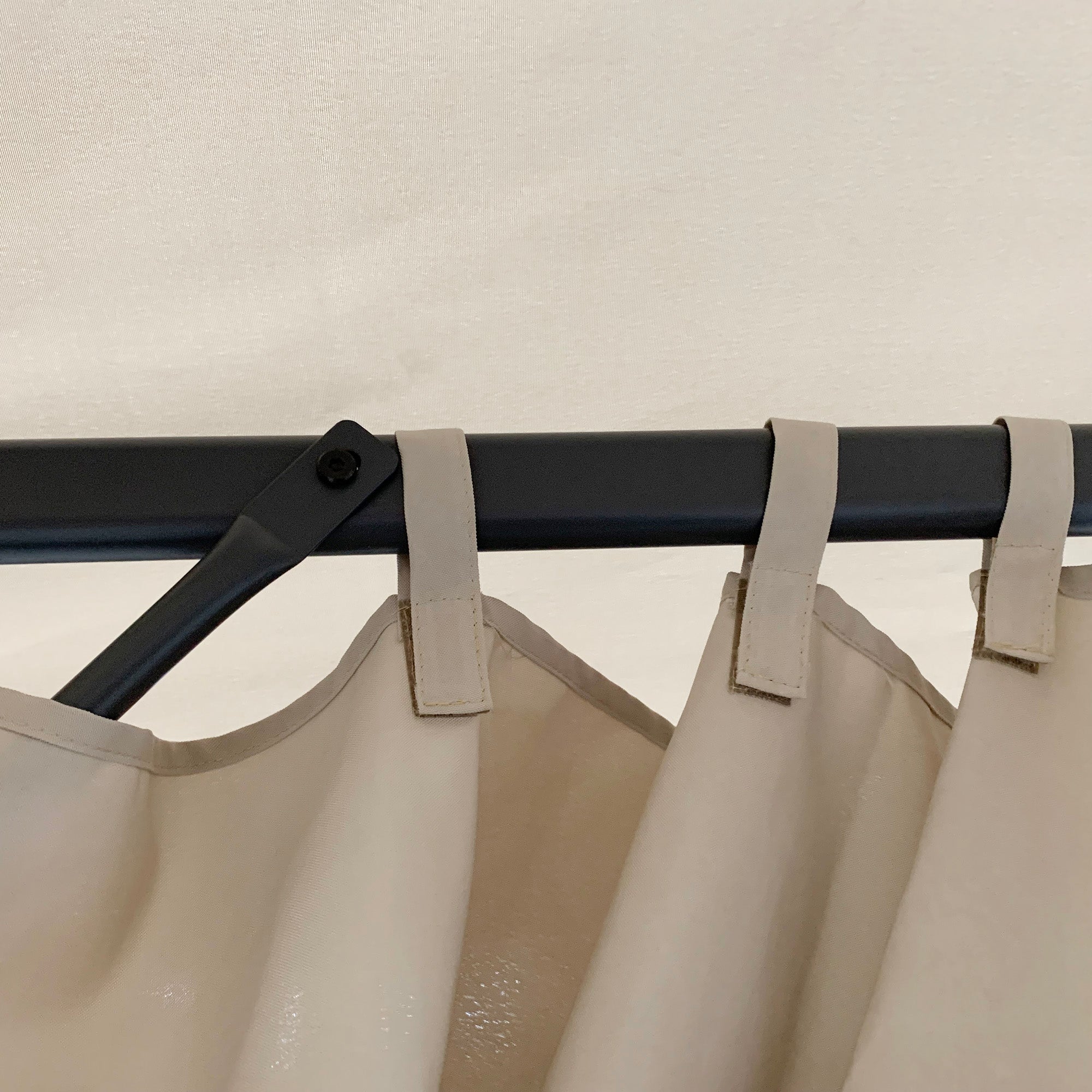 Outsunny 10' x 10' Patio Gazebo Outdoor Aluminum Frame Canopy Shelter with Curtains, Vented Roof for Garden, Lawn, Backyard and Deck, Khaki