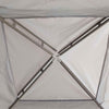 Outsunny 10' x 10' Canopy Tent, Party Tent with Mesh Netting and Double Tier Roof for Backyard, Garden, Patio, Outdoor, Light Grey