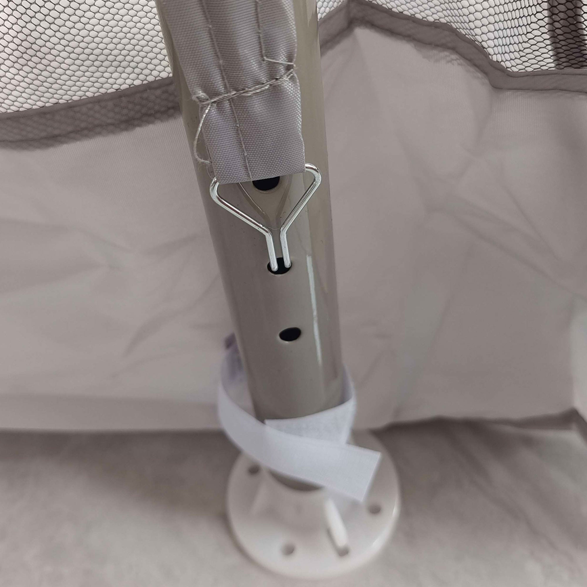 Outsunny 10' x 10' Canopy Tent, Party Tent with Mesh Netting and Double Tier Roof for Backyard, Garden, Patio, Outdoor, Light Grey