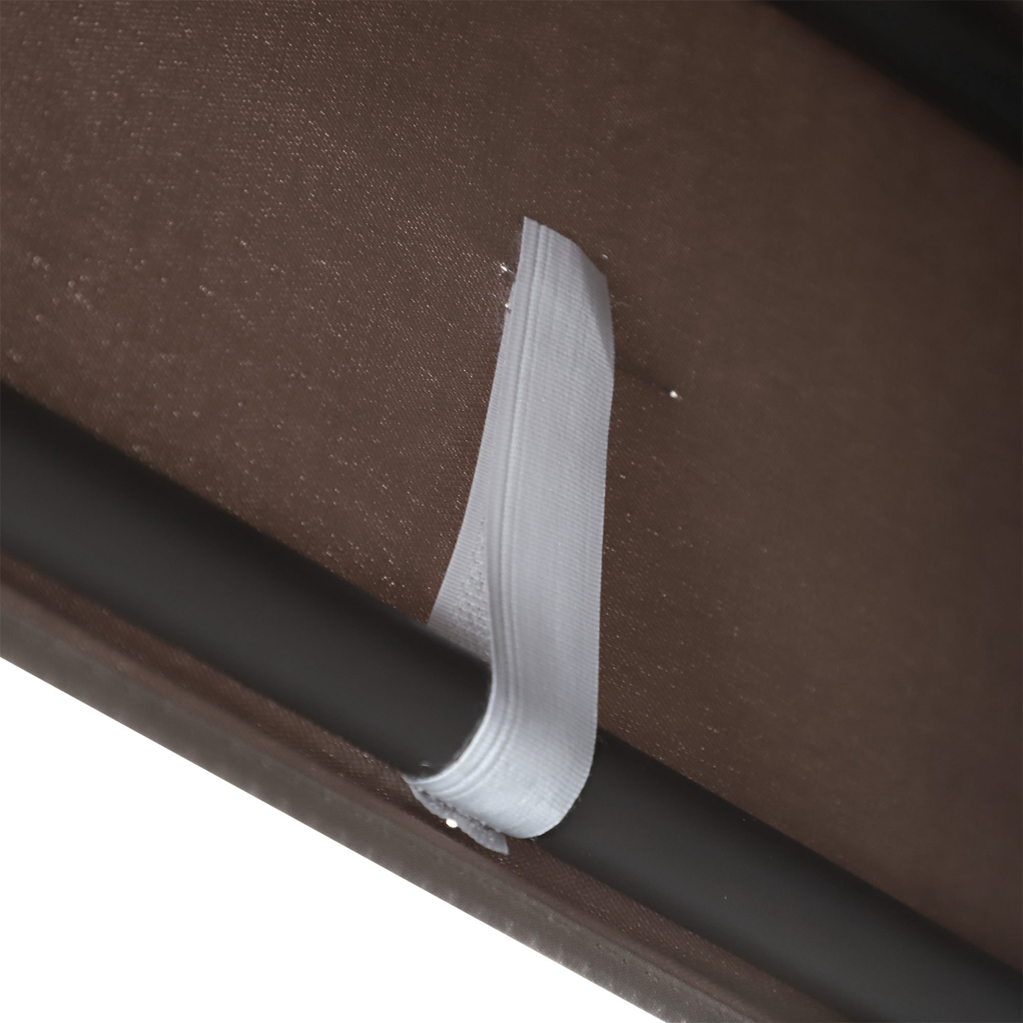 Outsunny 3 Seater Porch Swing Heavy Duty Outdoor Swing Chair Outdoor Lounge Hammock Cushioned Seat w/ Tilt Canopy, Brown