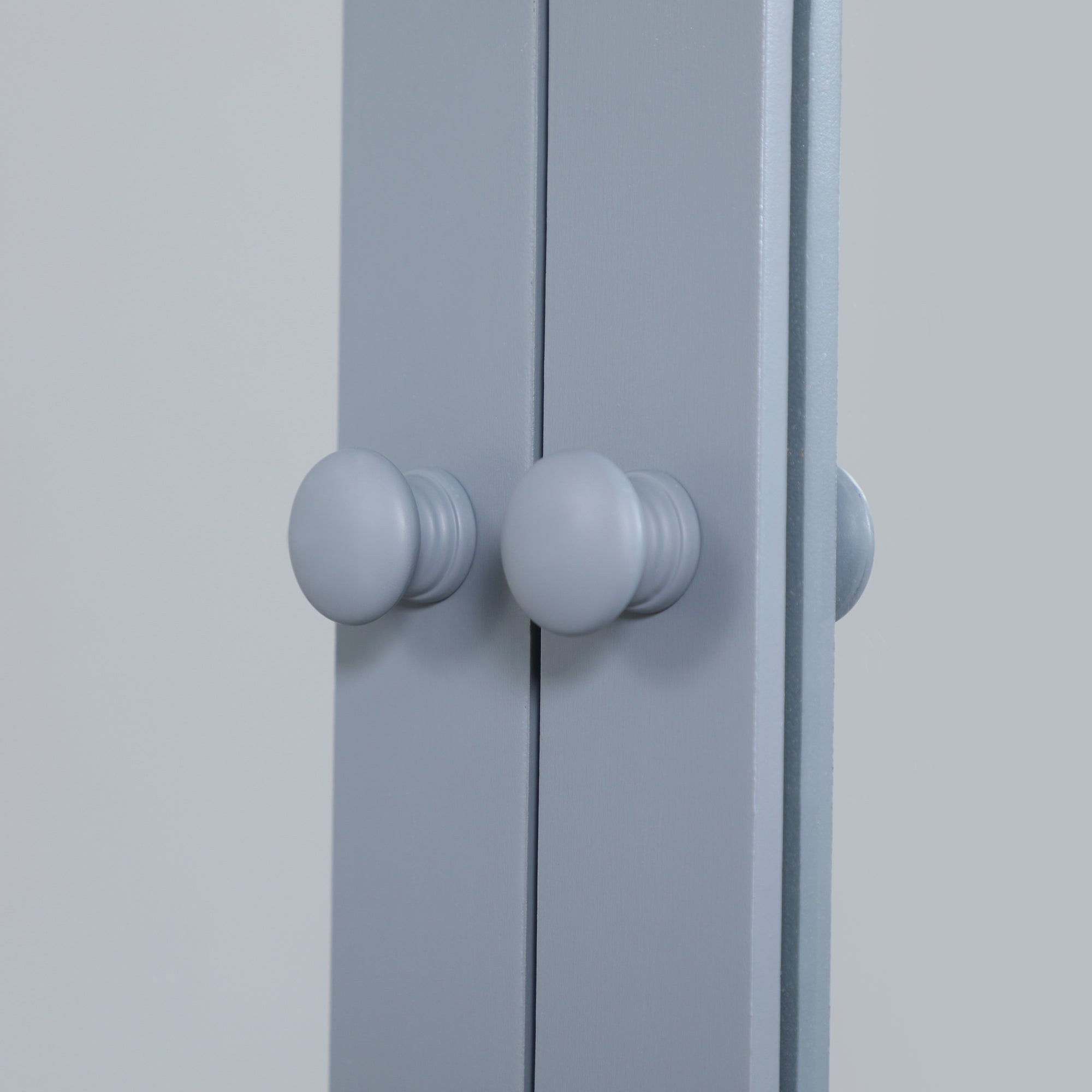 kleankin Medicine Cabinet, Wall-Mounted Bathroom Mirror Cabinet with Double Doors, Open Shelf, and Adjustable Shelf, Modern Bathroom Wall Cabinet, Grey