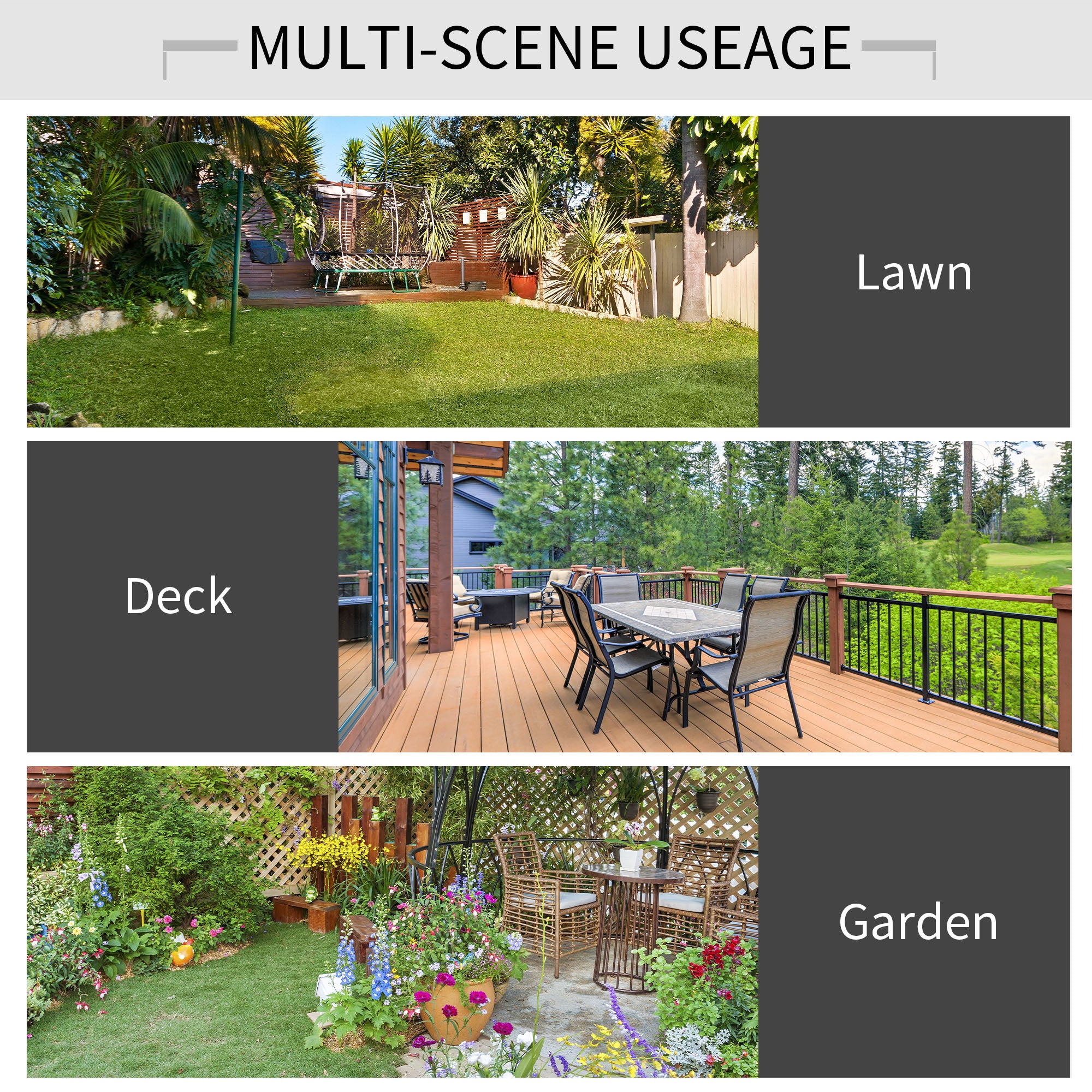 Outsunny Patio Wooden Folding Picnic Table with Benches, Outdoor 2 in 1 Convertible Patio & Garden Bench, Foldable Picnic Table with Umbrella Hole, Nature