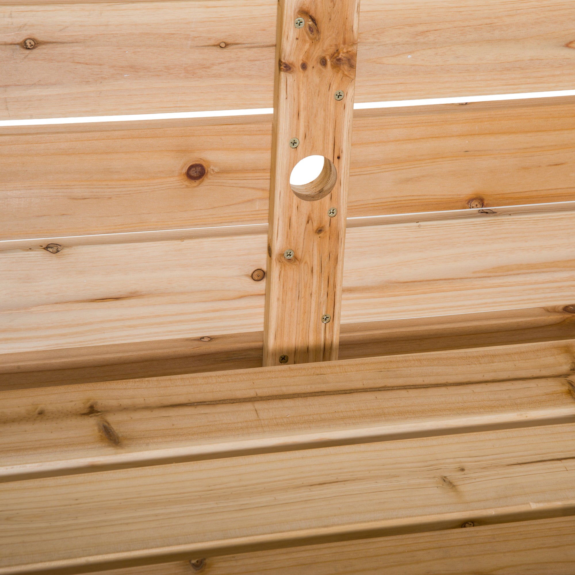 Outsunny Patio Wooden Folding Picnic Table with Benches, Outdoor 2 in 1 Convertible Patio & Garden Bench, Foldable Picnic Table with Umbrella Hole, Nature