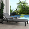 Outsunny Wicker Chaise Lounger PE Rattan Outdoor Lounge Chair Garden Chair Recliner with 5-Level Adjustable Backrest and 2 Wheels, Light Grey