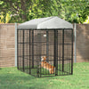 PawHut 6 x 4 x 6ft Dog Kennel for Medium and Large Dogs, Outdoor Dog Playpen House with UV-Resistant Roof, Heavy-Duty Chain Link and Secure Lock