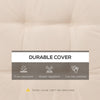 Outsunny 4 Piece Outdoor Chair Cushions, 16.5" x 16.5" Patio Furniture Cushions Seat Pad for Garden Conversation Set, Cream White