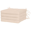 Outsunny 4 Piece Outdoor Chair Cushions, 16.5" x 16.5" Patio Furniture Cushions Seat Pad for Garden Conversation Set, Cream White