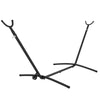 Outsunny 9.5ft Hammock Stand Only, Portable Hammock with Wheels, Adjustable Hammock Net Stand, for String-style, Brazilian-style, Flat-style, Rope-style Hammocks, Black
