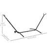 Outsunny 9.5ft Hammock Stand Only, Portable Hammock with Wheels, Adjustable Hammock Net Stand, for String-style, Brazilian-style, Flat-style, Rope-style Hammocks, Black
