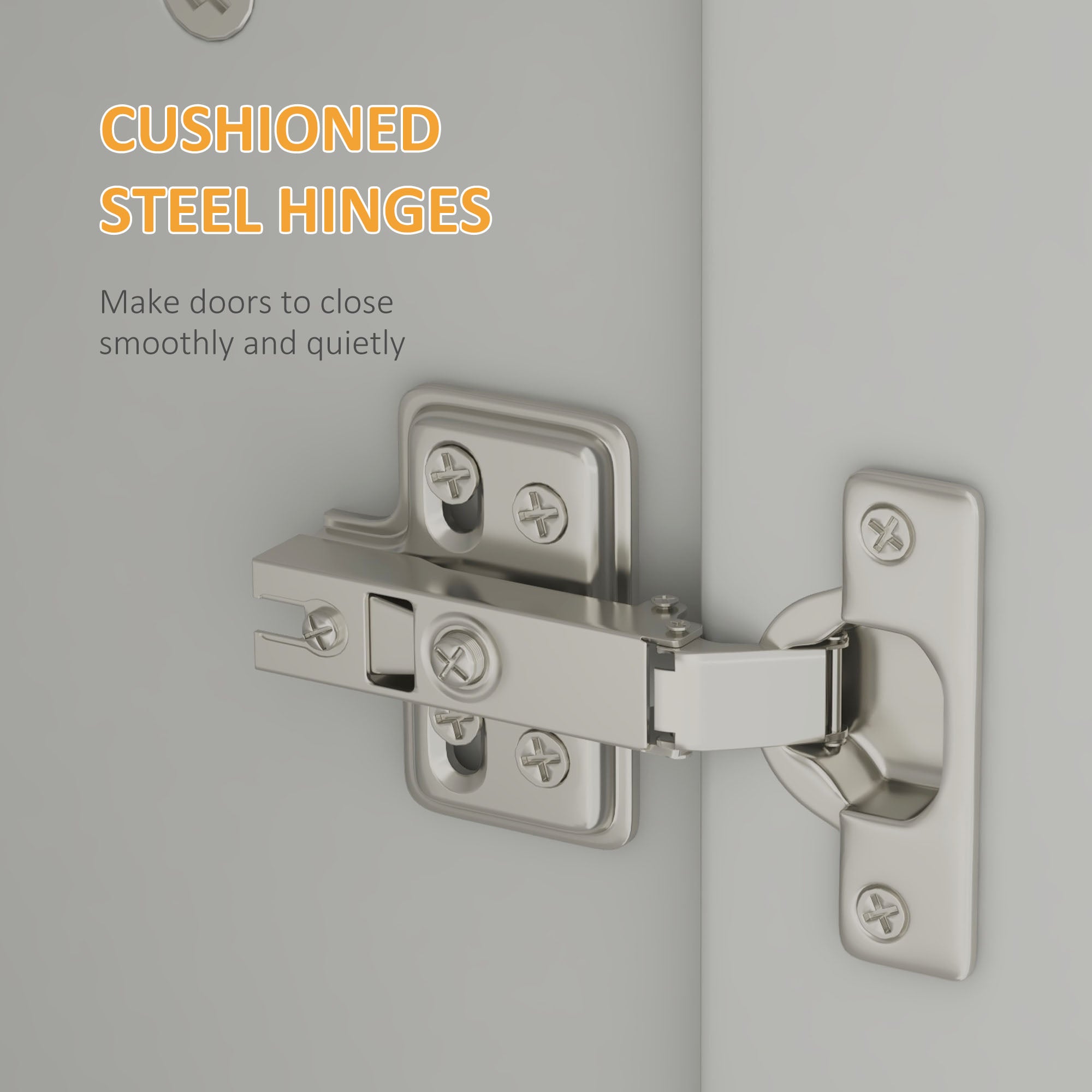 HOMCOM 71" Kitchen Pantry Cabinet, Freestanding Storage Cupboard with 4 Hinged Doors and Adjustable Shelves, White