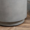 HOMCOM Round Side Table, Lightweight Accent Table with Terrazzo Finish, 17" End Table with 4 Adjustable Feet for Indoor, Outdoor, Light Grey