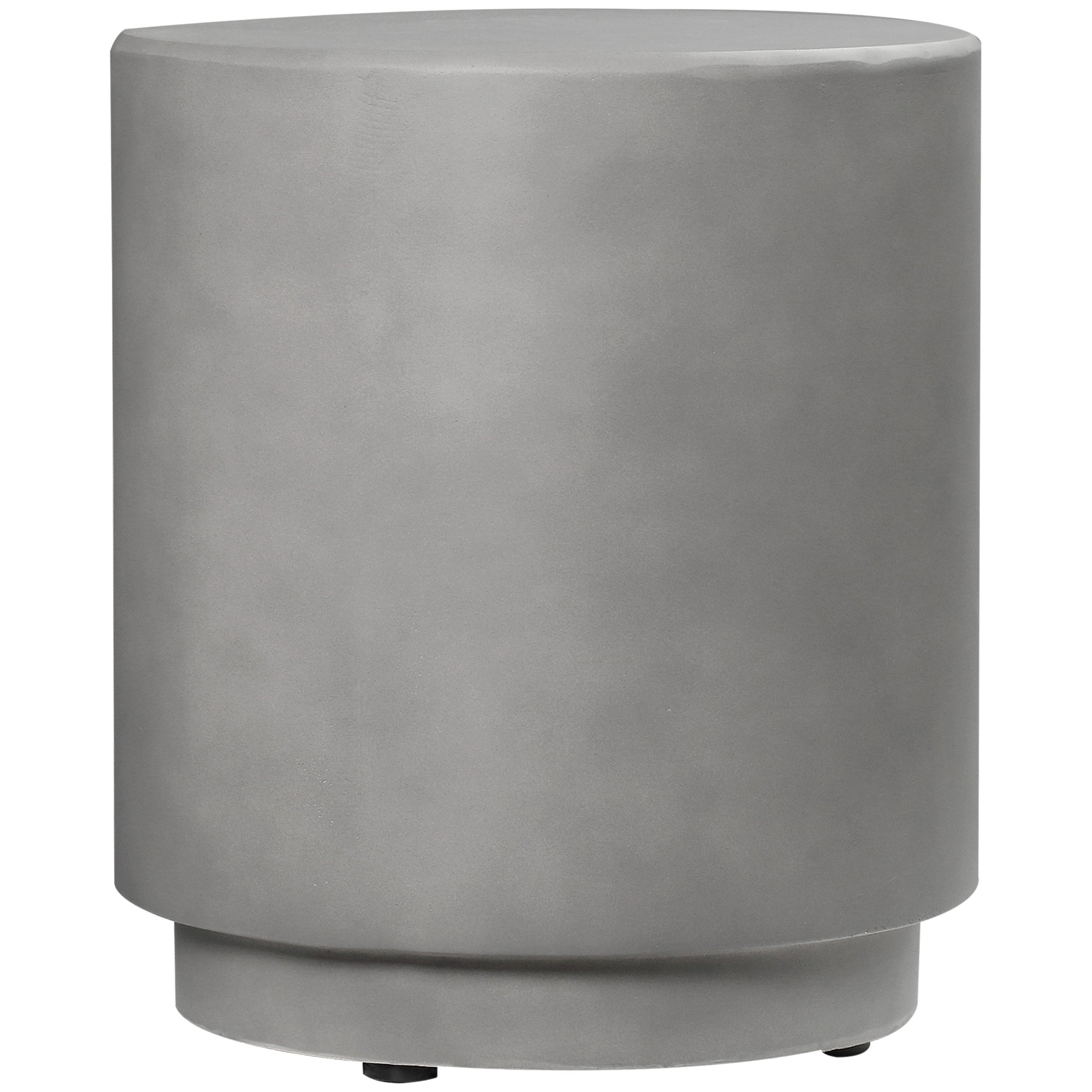 HOMCOM Round Side Table, Lightweight Accent Table with Terrazzo Finish, 17