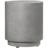 HOMCOM Round Side Table, Lightweight Accent Table with Terrazzo Finish, 17" End Table with 4 Adjustable Feet for Indoor, Outdoor, Light Grey