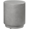 HOMCOM Round Side Table, Lightweight Accent Table with Terrazzo Finish, 17" End Table with 4 Adjustable Feet for Indoor, Outdoor, Light Grey