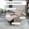 HOMCOM Power Lift Chair, Electric Recliner for Elderly, Padded Reclining Chair with Remote Control, Side Pockets for Living Room, Brown