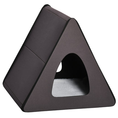 PawHut Heated Cat House A-Frame Pet Shelter with Zippered Water-resistant Roof for Indoor and Outdoor