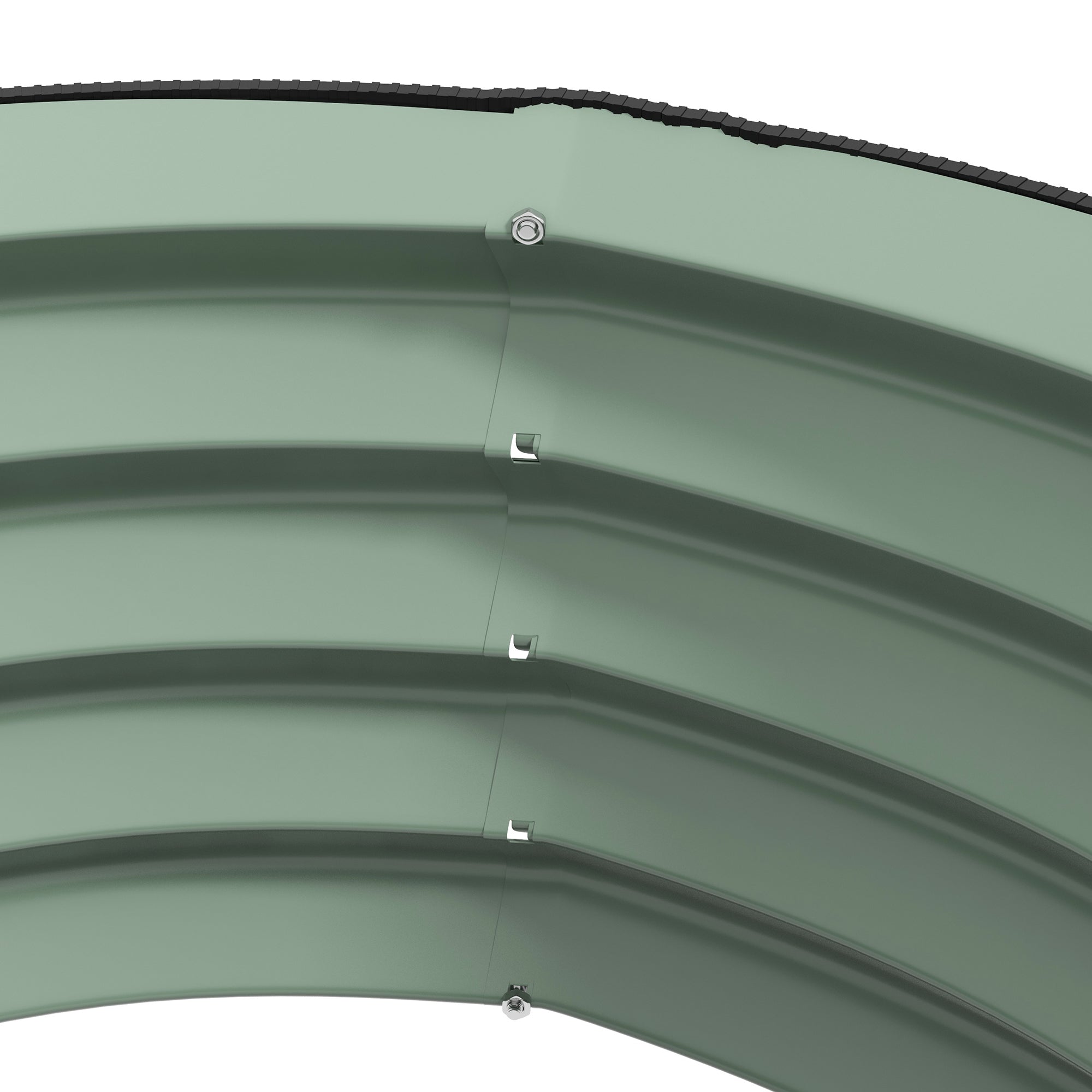 Outsunny 2' x1' Round Raised Garden Bed Set of 2, Outdoor Elevated Planter Box with Safety Edging, Easy-to-assemble Stock Tank for Growing Flowers, Herbs and Vegetables, Green