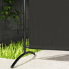 Outsunny Single Outdoor Privacy Screen, 5.9FT Tall Room Divider with UV30+ Protection, Freestanding Privacy Panel Partition with Stable Base for Indoor Outdoor Use, Black