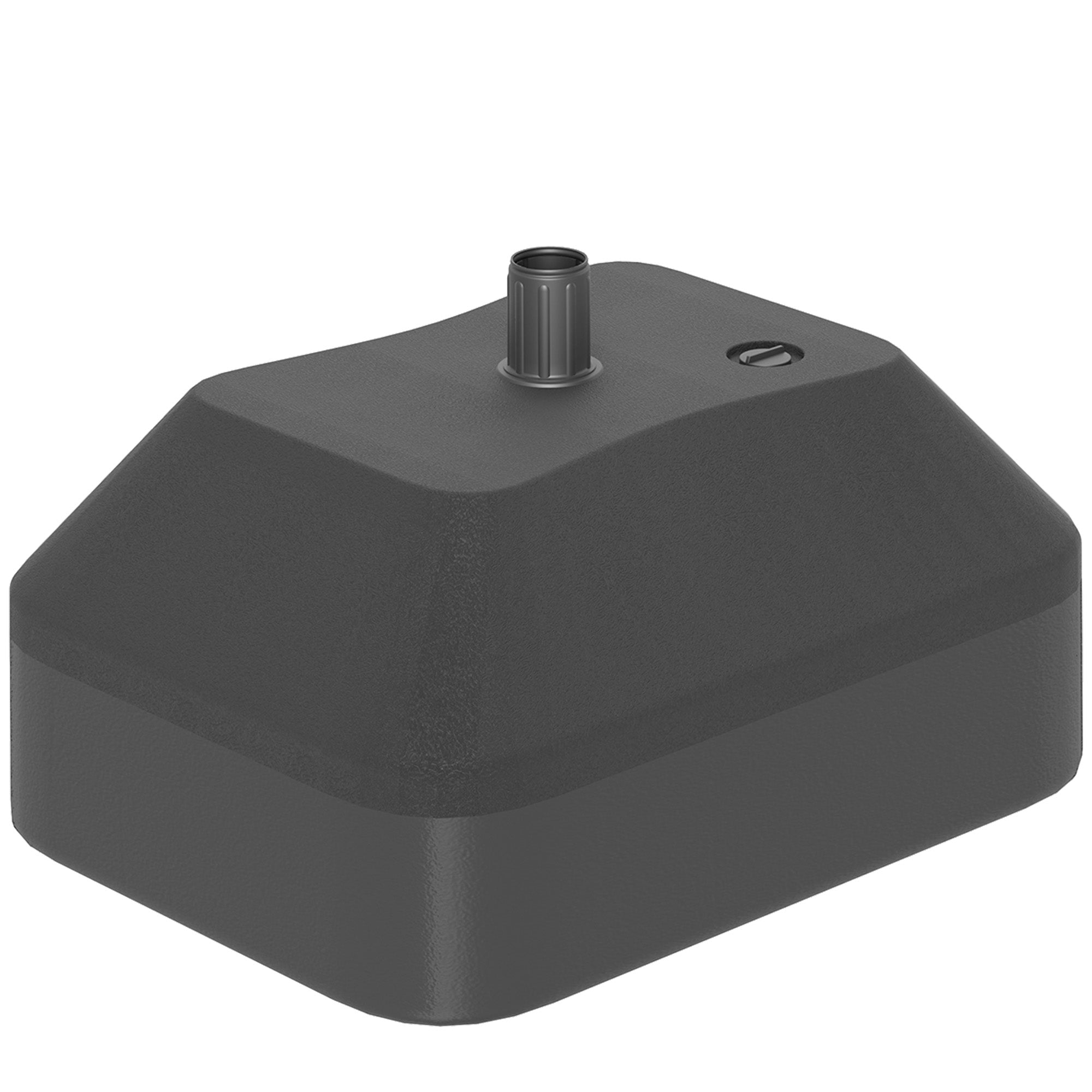 Outsunny Fillable Patio Umbrella Base, Heavy Duty Outdoor Umbrella Stand Base Patio Umbrella Stand, Filled Up to 53lbs with Stand or 44lbs with Water for Deck Poolside, Black