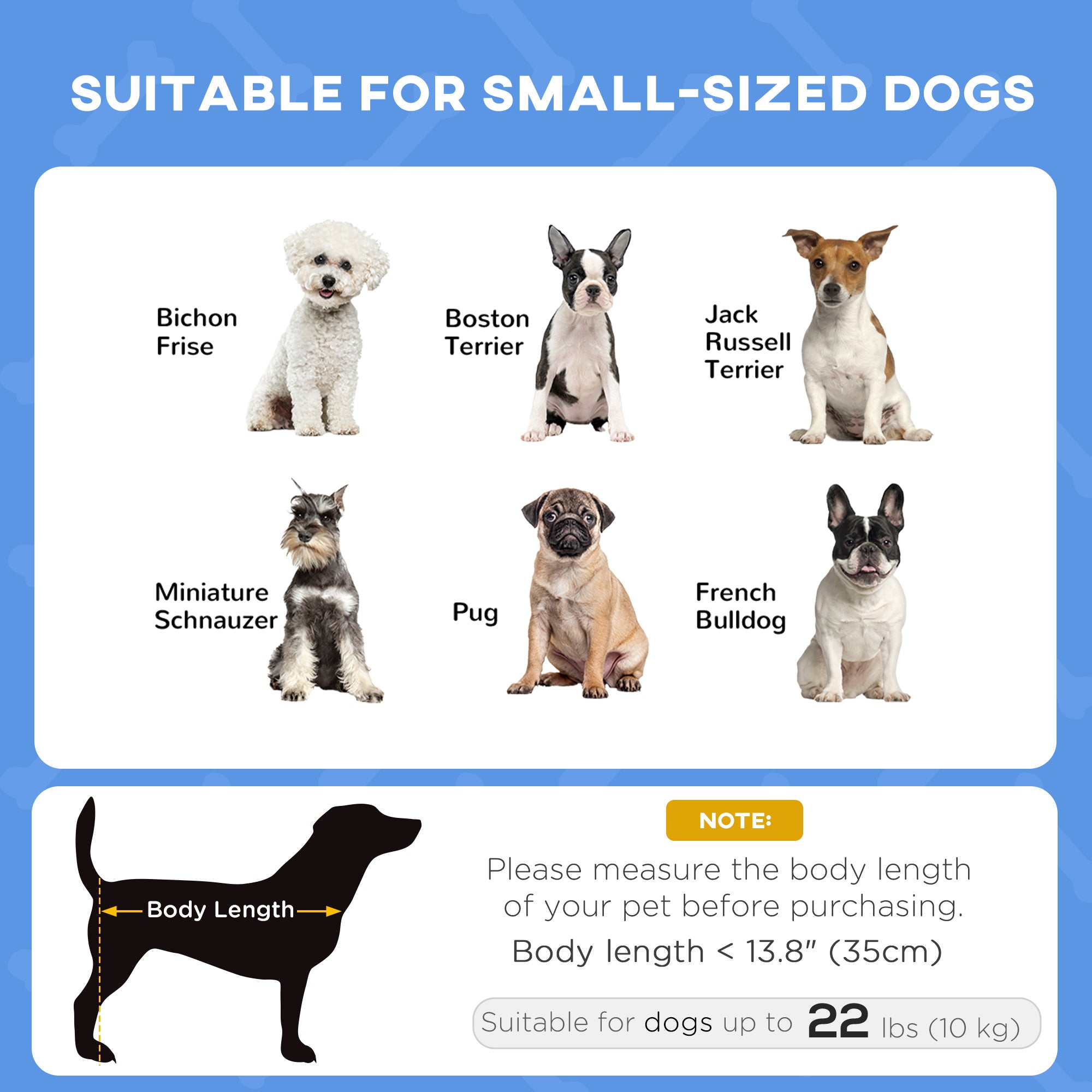 PawHut Elevated Dog Bed with Canopy, Portable Raised Dog Cot for S Sized Dogs, Indoor & Outdoor, 25" x 18" x 24", Dark Blue