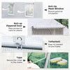 Outsunny 20x10x7ft Walk-in Tunnel Greenhouse, Outdoor Backyard Plant Seed Growth Warm House with 2 Anchor Way, White