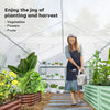 Outsunny 20x10x7ft Walk-in Tunnel Greenhouse, Outdoor Backyard Plant Seed Growth Warm House with 2 Anchor Way, White