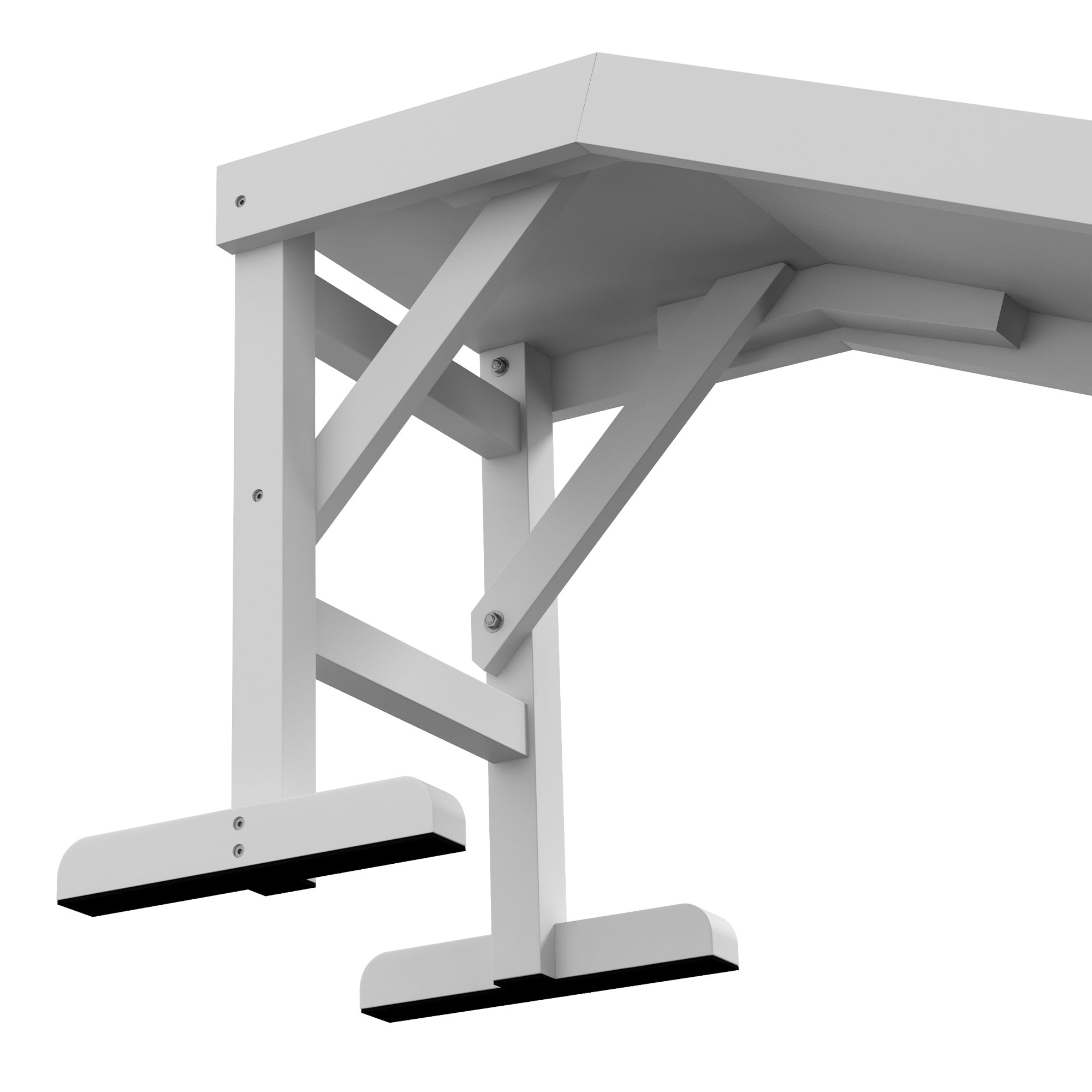 PawHut Dog Ramp for Bed, Pet Ramp for Dogs with Non-Slip Carpet and Top Platform, 60" x 16" x 20", White
