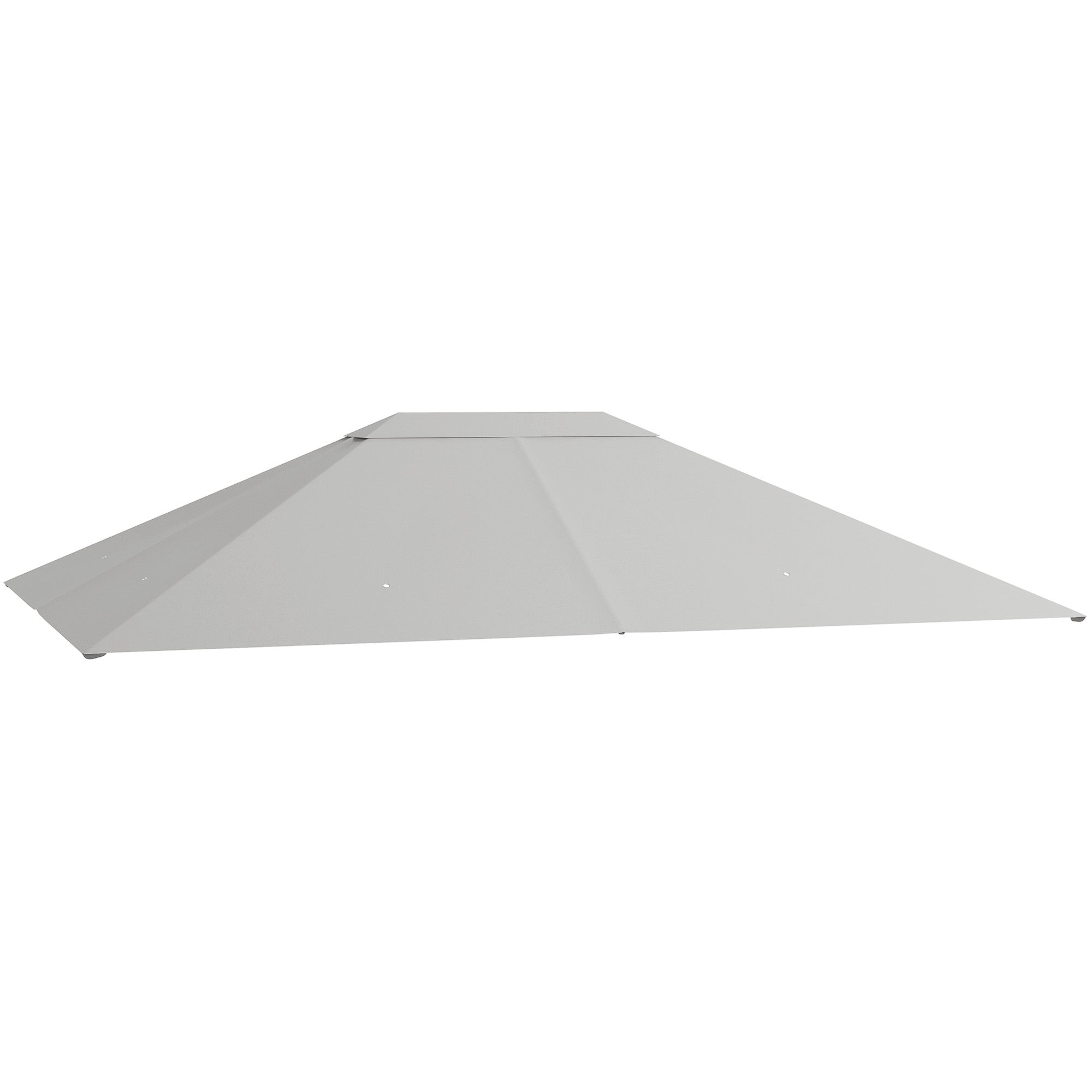 Outsunny 10' x 13' Gazebo Canopy Replacement, Outdoor Gazebo Cover Top Roof Replacement with Vents and Drain Holes, (TOP COVER ONLY), Light Grey