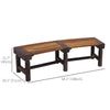 Outsunny Wooden Outdoor Bench, Semicircular Round Patio Loveseat, Wrap Around Tree Bench with Slatted Seat for Yard, Garden, Deck, Lawn, Brown