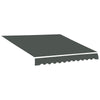 Outsunny 13' x 8' Retractable Awning Fabric Replacement Outdoor Sunshade Canopy Awning Cover, UV Protection, Grey