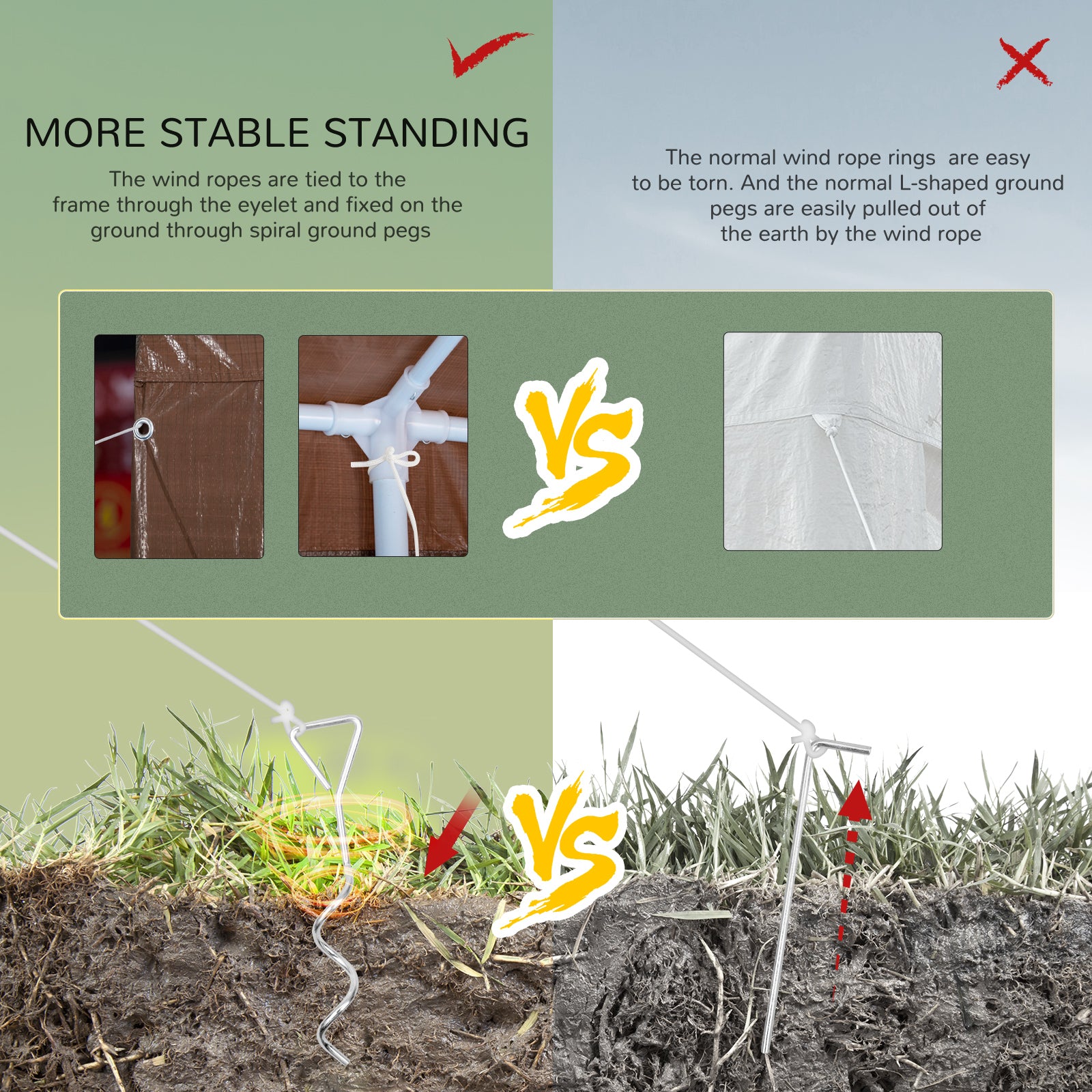 Outsunny 18.7' x 9.4' Party Tent, Portable Folding Wedding Tent, Garden Canopy Event Shelter, Outdoor Sunshade with 4 Removable Sidewalls, Coffee