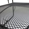 Outsunny Adjustable Balcony Hanging Railing Table, Metal Mounting Mini Wall Desk Storage Rack, Outdoor Flower Stand Serving Table Rectangle, Black