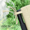 Outsunny Outdoor Chair Cushions Set of 2 for Dining Chairs, Water-Repellent and Fade-Resistant Yarn-Dyed Polyester, Outdoor Seat Cushions with Back Cushions and Ties, Beige