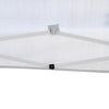Outsunny 10 x 10ft Folding Pop Up Canopy Tent Outdoor Gazebo with Carrying Bag, White