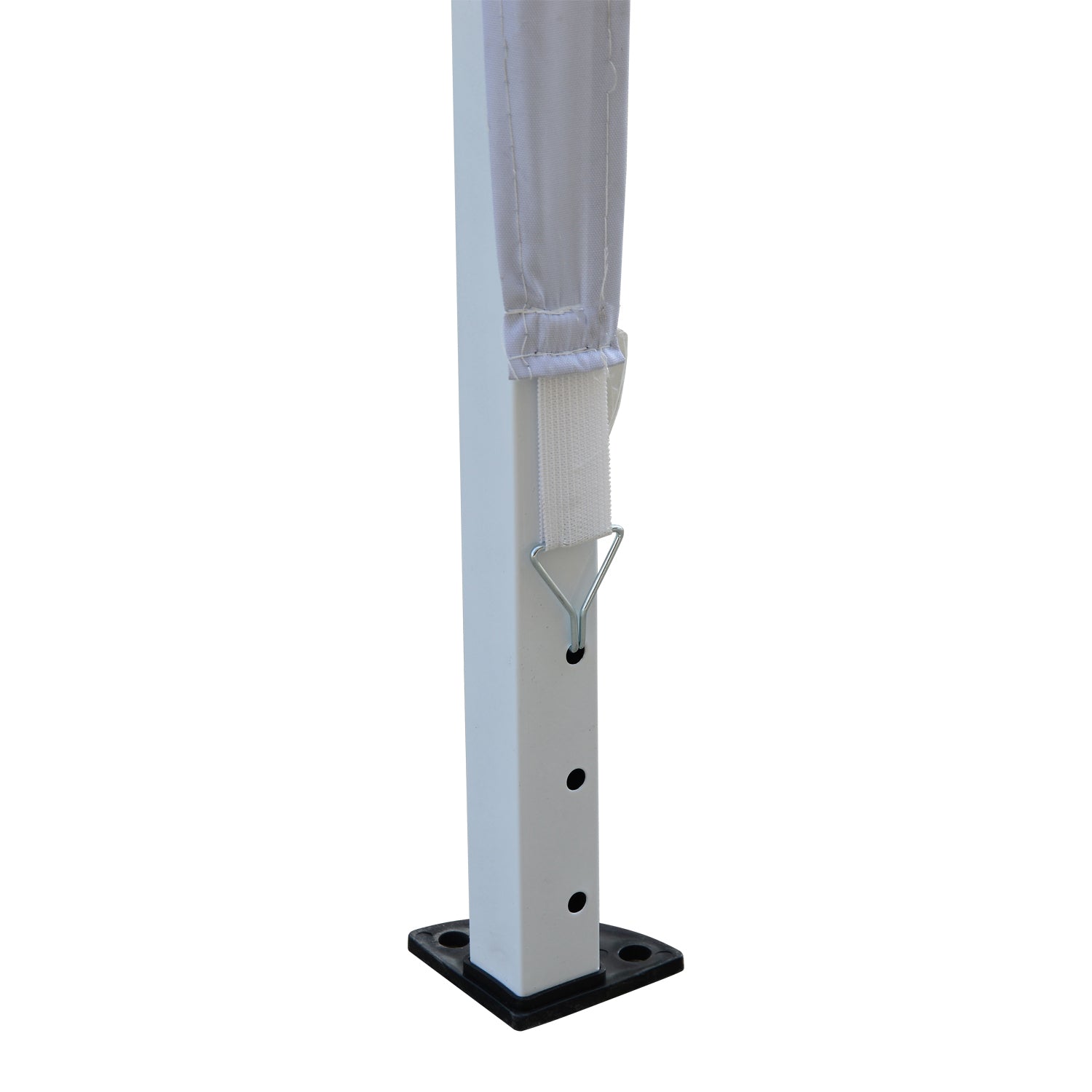 Outsunny 10 x 10ft Folding Pop Up Canopy Tent Outdoor Gazebo with Carrying Bag, White