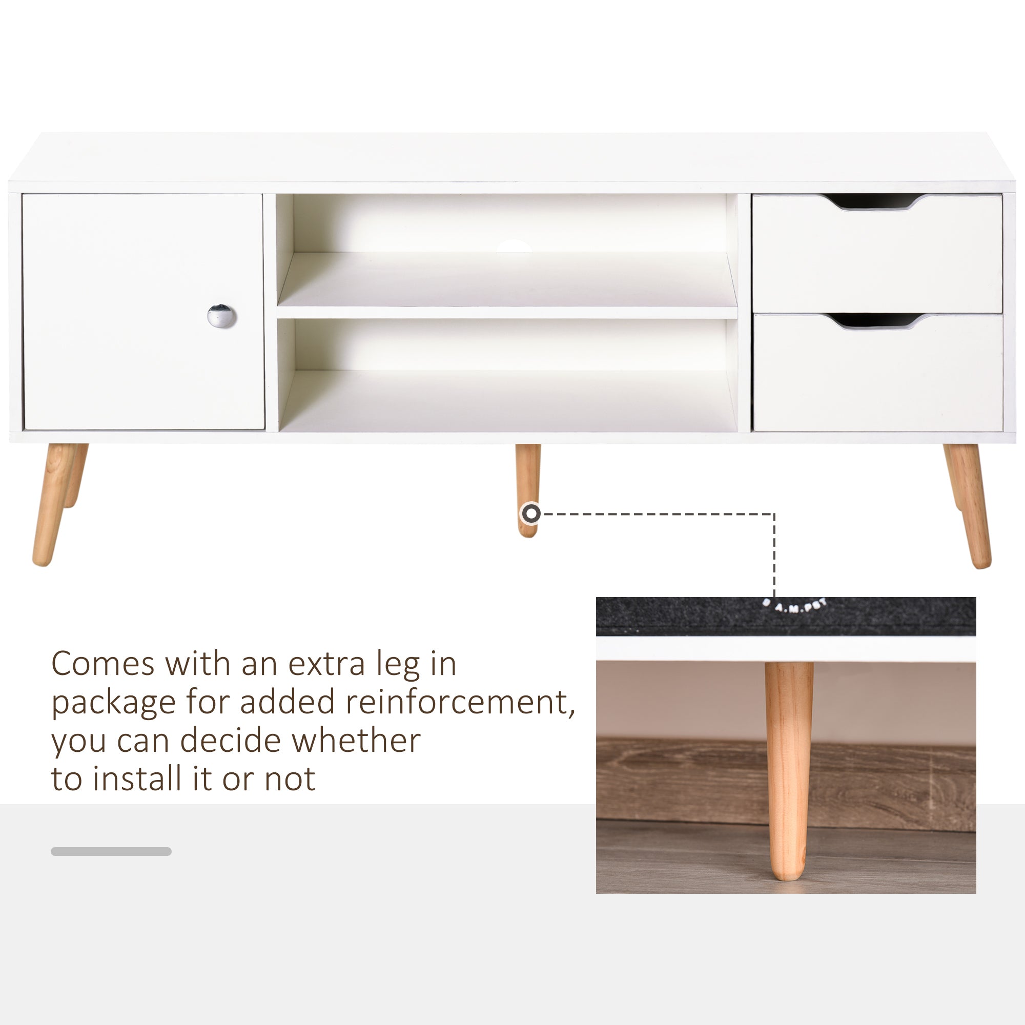 HOMCOM TV Stand for TVs up to 50