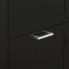 HOMCOM Shoe Cabinet for entryway, Narrow Shoe Storage Cabinet with 3 Flip Drawers and Adjustable Shelves for 15 Pairs of Shoes, Black