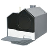 PawHut Hooded Cat Litter Box with Lid, Kitty Litter Pan with Pull-Out Drawer, Handle, Scoop, Deodorizer Packs for Odor Control & Easy-Clean, Grey