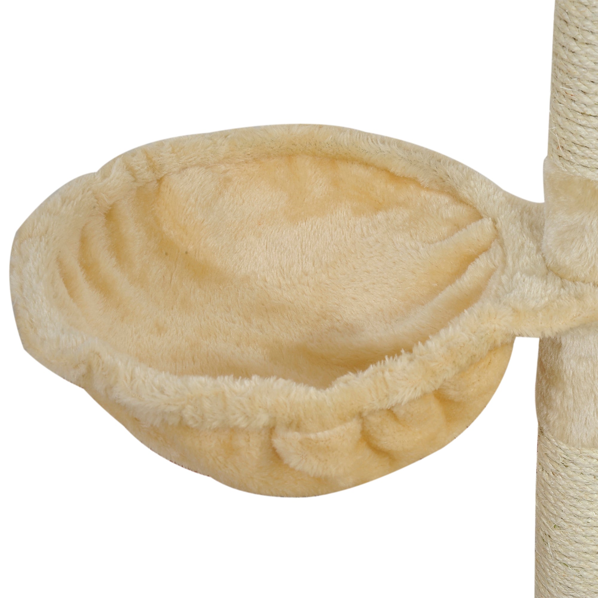 PawHut 79" Cat Tree Tower, Large Cat Condo Furniture, Multi-Level Cat Tower with Scratching Posts, Cozy Hammock, Dangling Balls - Beige