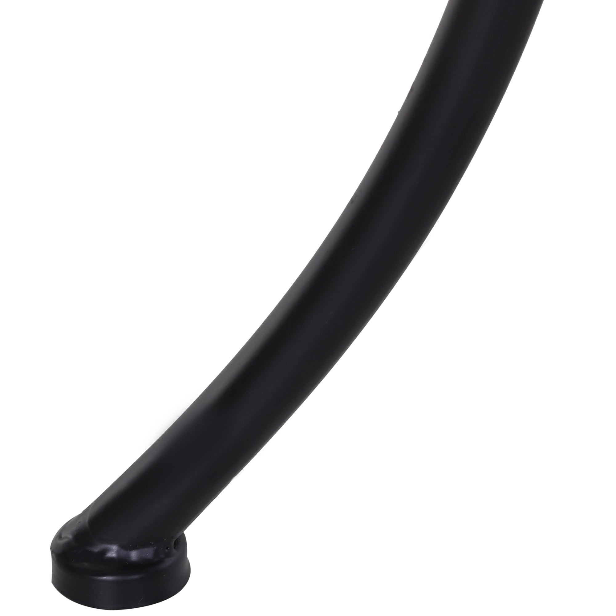 Outsunny 18"x18"x20" Square Garden Metal Bistro Table Outdoor Patio Coffee Side Desk, Black