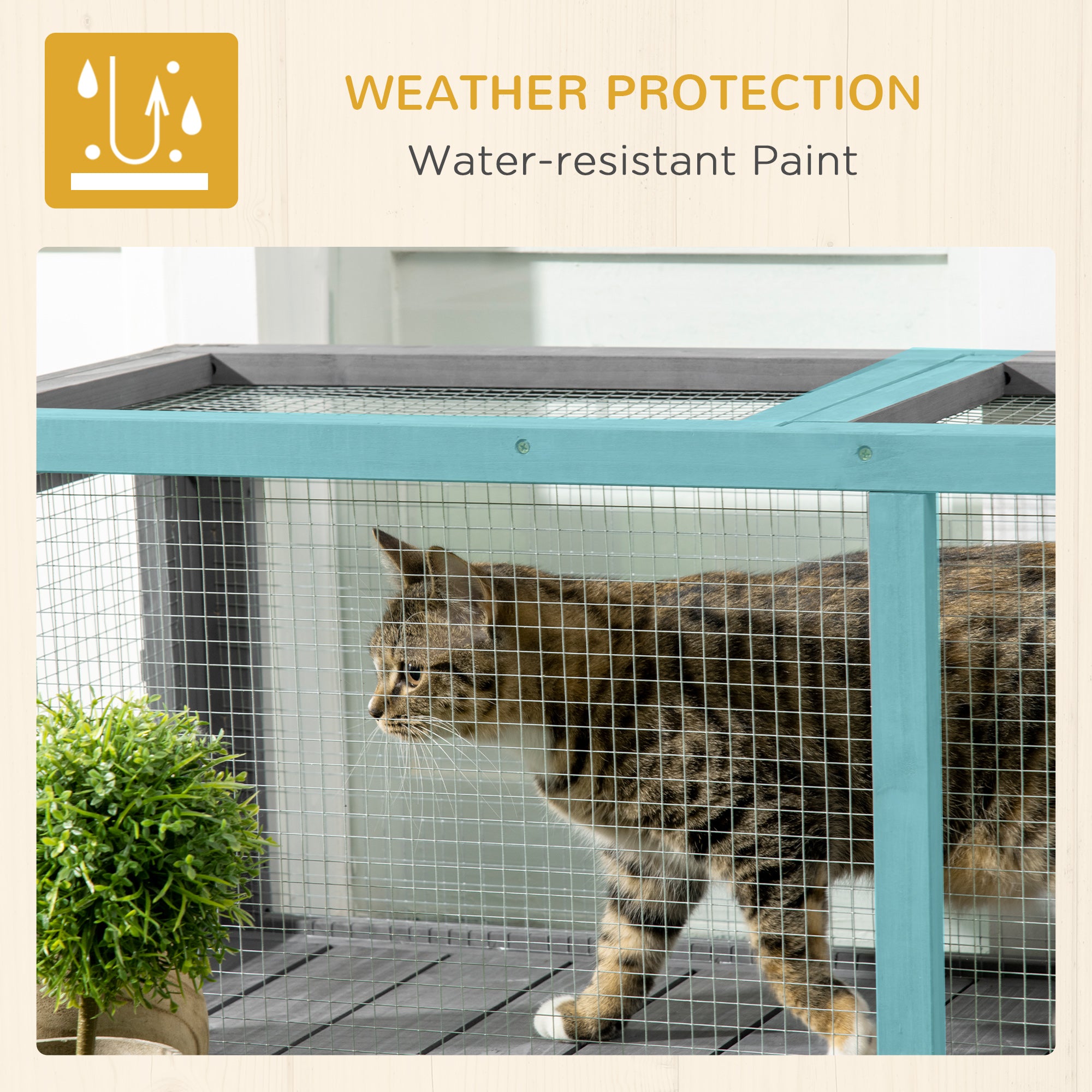 PawHut Large Cat Tunnel 150cm Extra Long Cat Enclosure w/ Multiple Entrances, for Cat, Rabbit, Puppy - Grey