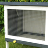 PawHut Wooden Rabbit Hutch, Bunny Cage, Guinea Pig House with Pull-Out Tray, and Openable Asphalt Roof for Outdoor, Black