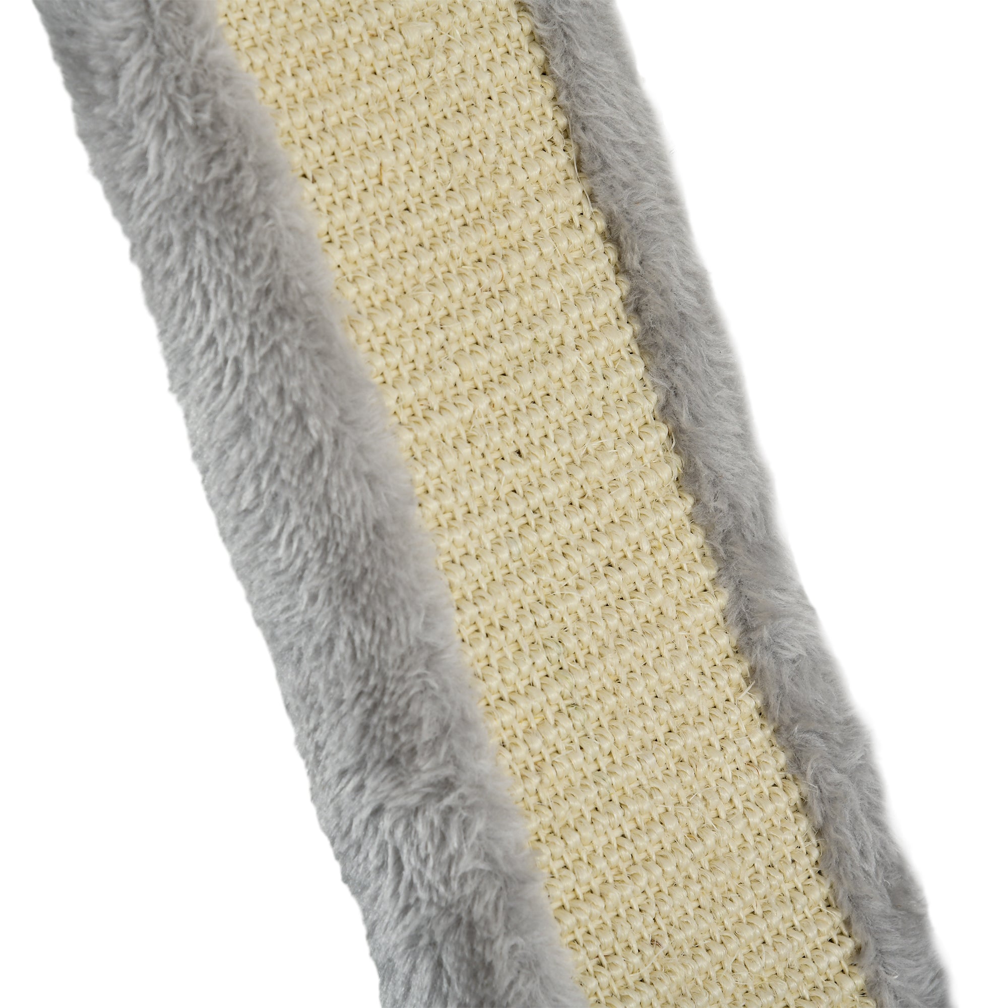 PawHut 3Pcs Cat Wall Shelf with Scratching Post, Cat Wall Shelves for Relaxing, Climbing, Cat Wall With Soft Ladder, Scratching Board, Hammock, Grey
