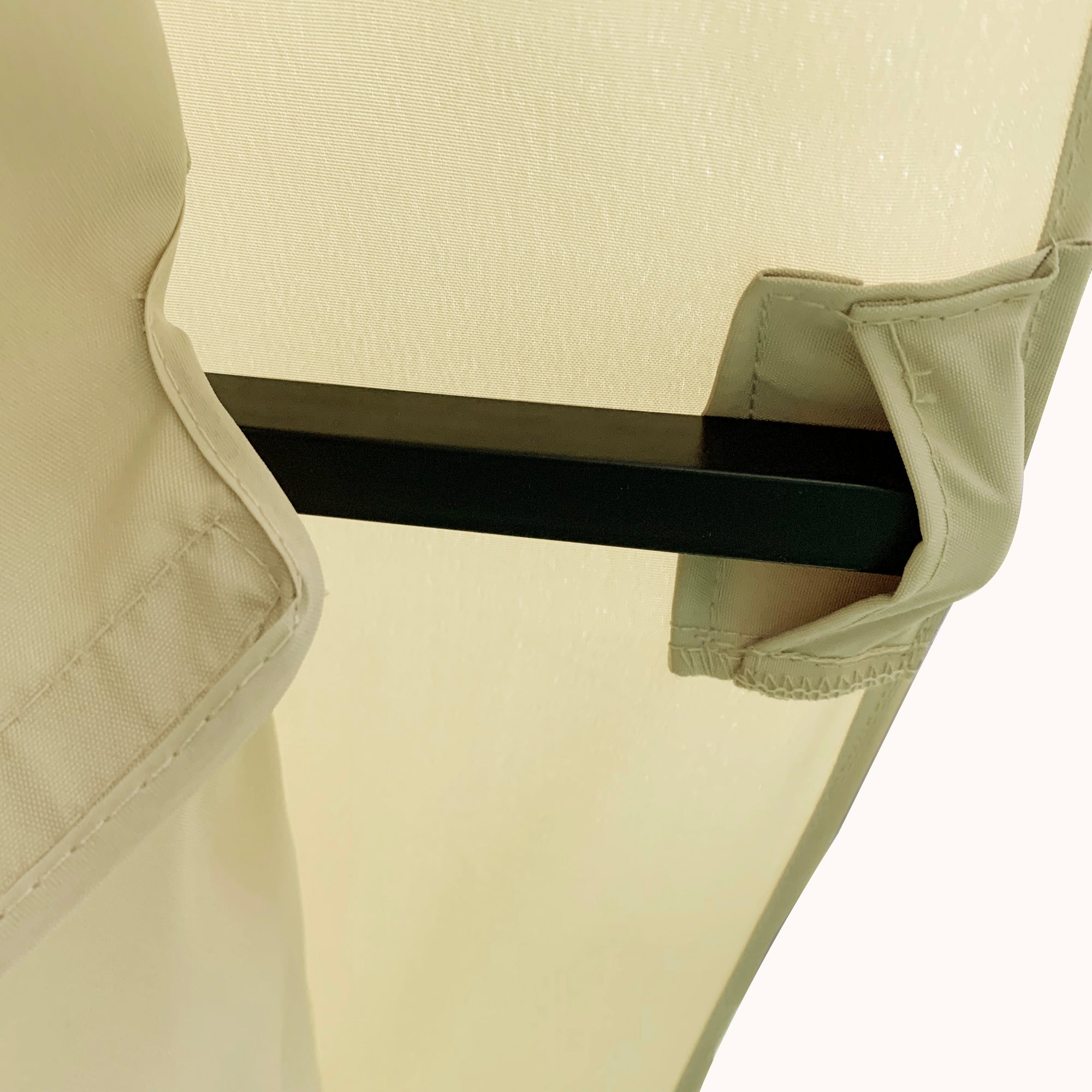 Outsunny 12' x 10' Patio Gazebo Outdoor Canopy Shelter with Double Vented Roof, Mosquito Netting and Steel Frame for Lawn, Backyard and Deck, Beige